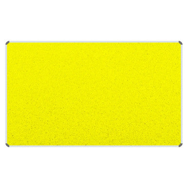 Product Info Board, Aluminium Frame - 1500 x 900 mm - Yellow for Safety and Information Display.