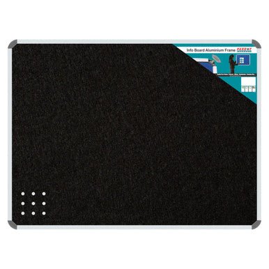 Info Board (Aluminium Frame – 600 × 450mm – Black)