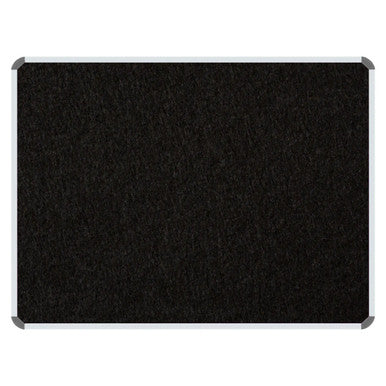 Product Info Board, Aluminium Frame with Black Background Measuring 600 x 450 mm for Signage or Display Purposes