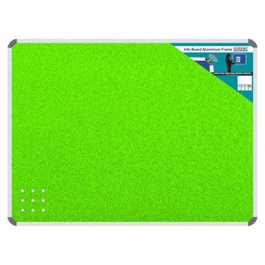 Info Board (Aluminium Frame – 600 × 450mm – Lime Green)