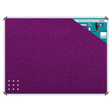 Product Info Board with Aluminium Frame, 600 x 450 mm, Purple Colour, BD0720A, Designed for Displaying Information in Offices and Public Spaces.