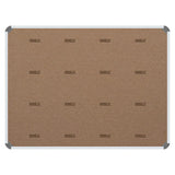 Product Info Board, Aluminium Frame with Purple Colour Measuring 600 x 450 mm.