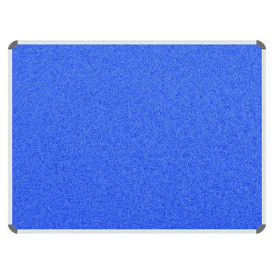 Product Info Board, Aluminium Frame - 600 x 450 mm - Sky Blue with a Sturdy Border and Vibrant Blue Surface.