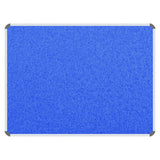 Product Info Board, Aluminium Frame - 600 x 450 mm - Sky Blue with a Sturdy Border and Vibrant Blue Surface.