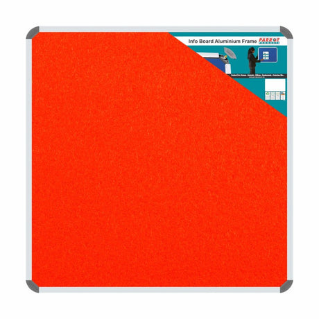 Info Board (Aluminium Frame – 900 × 900mm – Burnt Orange)