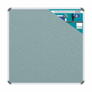 Info Board (Aluminium Frame – 900 × 900mm – Grey)