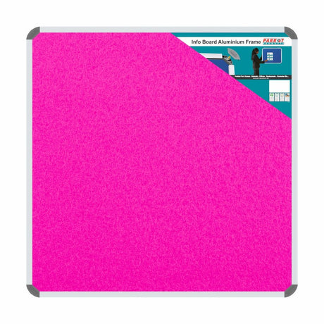 Info Board (Aluminium Frame – 900 × 900mm – Pink)