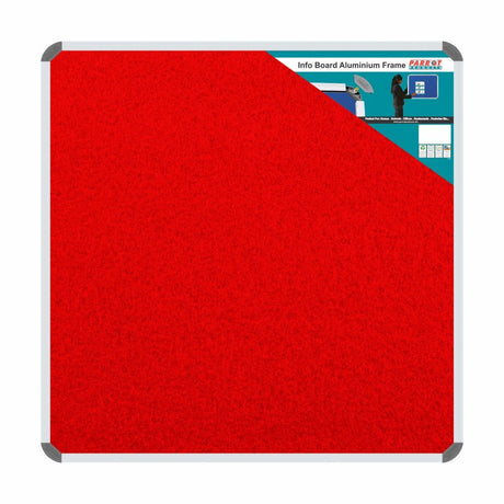 Info Board (Aluminium Frame – 900 × 900mm – Red)