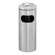 Innovation Stainless Steel Standing Ashtray Litter Bin with Cut Out – BRUSHED STAINLESS STEEL
