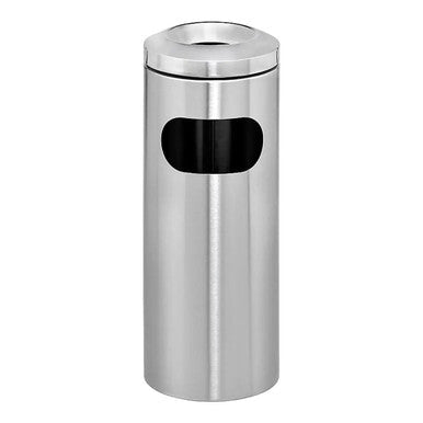 Innovation Stainless Steel Standing Ashtray Litter Bin with Cut Out