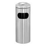 Innovation Stainless Steel Standing Ashtray Litter Bin with Cut Out