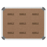 In/Out Board Magnetic 10 People, Product Image Showing a Brown and White Magnetic in/Out Board for Tracking 10 People's Presence with a 600 x 450 mm Size.