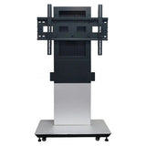Interactive Touch Panel Stand White Large IW7103, Large White and Black Stand with Adjustable Mounting Bracket for Interactive Touch Panels.