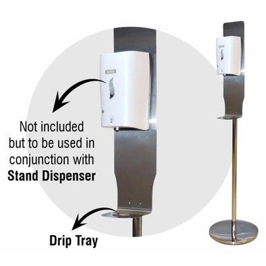 Janitorial Dispenser Stand – Stainless Steel