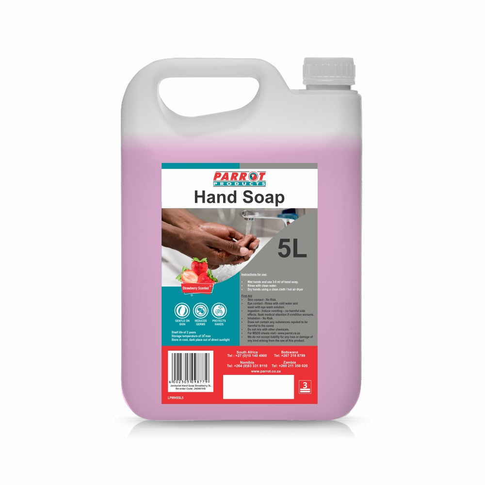Janitorial Anti-Bacterial Hand Soap Strawberry 5 Litre