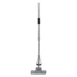 Janitorial Mop PVA Stainless Steel Double Roller JA0301A, Stainless Steel Mop with Double Roller Design and Adjustable Handle for Cleaning Floors.