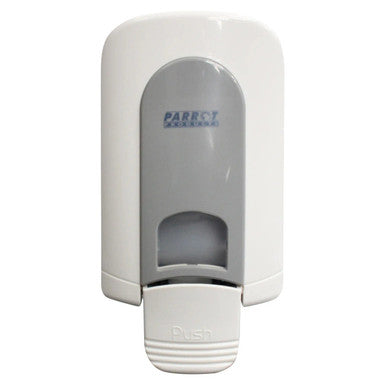 Janitorial Wall Mounted Soap Dispenser, Manual 500ml White and Grey Gel Pump Soap Dispenser for Hygiene, Model JA0501DG.