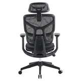 Jankz Body Balance High-back Office Chair, Ergonomic Black Office Chair with Mesh Backrest, Adjustable Armrests, and Headrest.