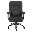 K102 Black Bonded Leather with Chrome Frame Heavy-Duty High-Back Office Chair