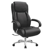 K104 Black Bonded Leather with Steel Frame Heavy-Duty High-Back Office Chair