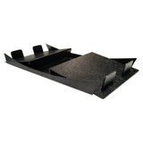 Keyboard Cover - Learn to Type DP0403, Black Plastic Keyboard Cover Tray with Raised Edges for Learning to Type.