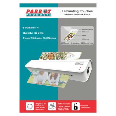 Laminating Pouches (A4 – Gloss – 220x310mm – 160 (80+80) Microns – Box 100)