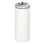 Life Innovation Stainless Steel Standing Litter Bin with Galvanised Bin Inner – GREY WHITE