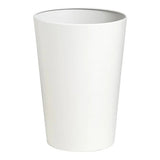 Life Tapered Waste Paper Bin, a White Tapered Trash Can with a Sleek, Modern Design.