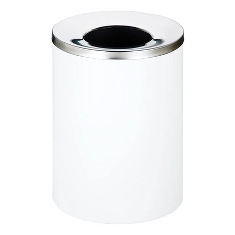 Life Wide No Lid Solid Litter Bin – WHITE