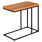 Lift Laptop Table with Wood Butcher Block Top