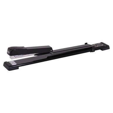 Long Reach Stapler 210, Black Professional Stapler with a Long Adjustable Arm, Designed for Binding up to 20 Pages, Model ST2055B.