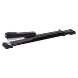 Long Reach Stapler 210, Black Professional Stapler with a Long Adjustable Arm, Designed for Binding up to 20 Pages, Model ST2055B.