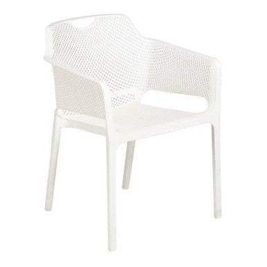 Luxe White Indoor & Outdoor Dining Chair - Office Stock Group