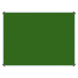 Magnetic Chalk Board, 1200 x 900 mm Size with a Green Writing Surface and Aluminium Frame.