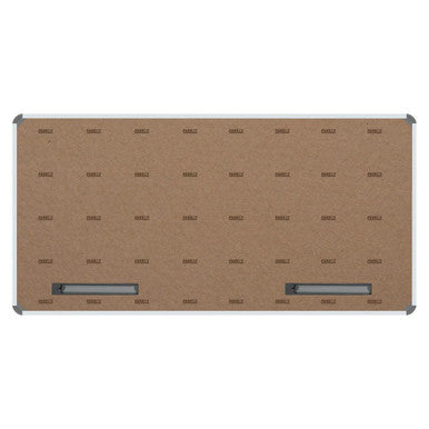 Magnetic Chalk Board (1800 x 1200 mm) BD2768, Brown Magnetic Chalkboard with Metal Rails for Writing and Display, with White Frame and Multiple Magnetic Surfaces.
