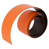 Magnetic Flexible Strip, 1000 x 10 mm, Orange Colour, BA1110O Model, Coiled Magnetic Strip for Versatile Magnetic Applications.