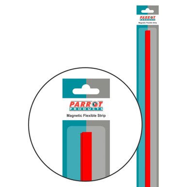 Magnetic Flexible Strip (1000 × 10mm – Red)