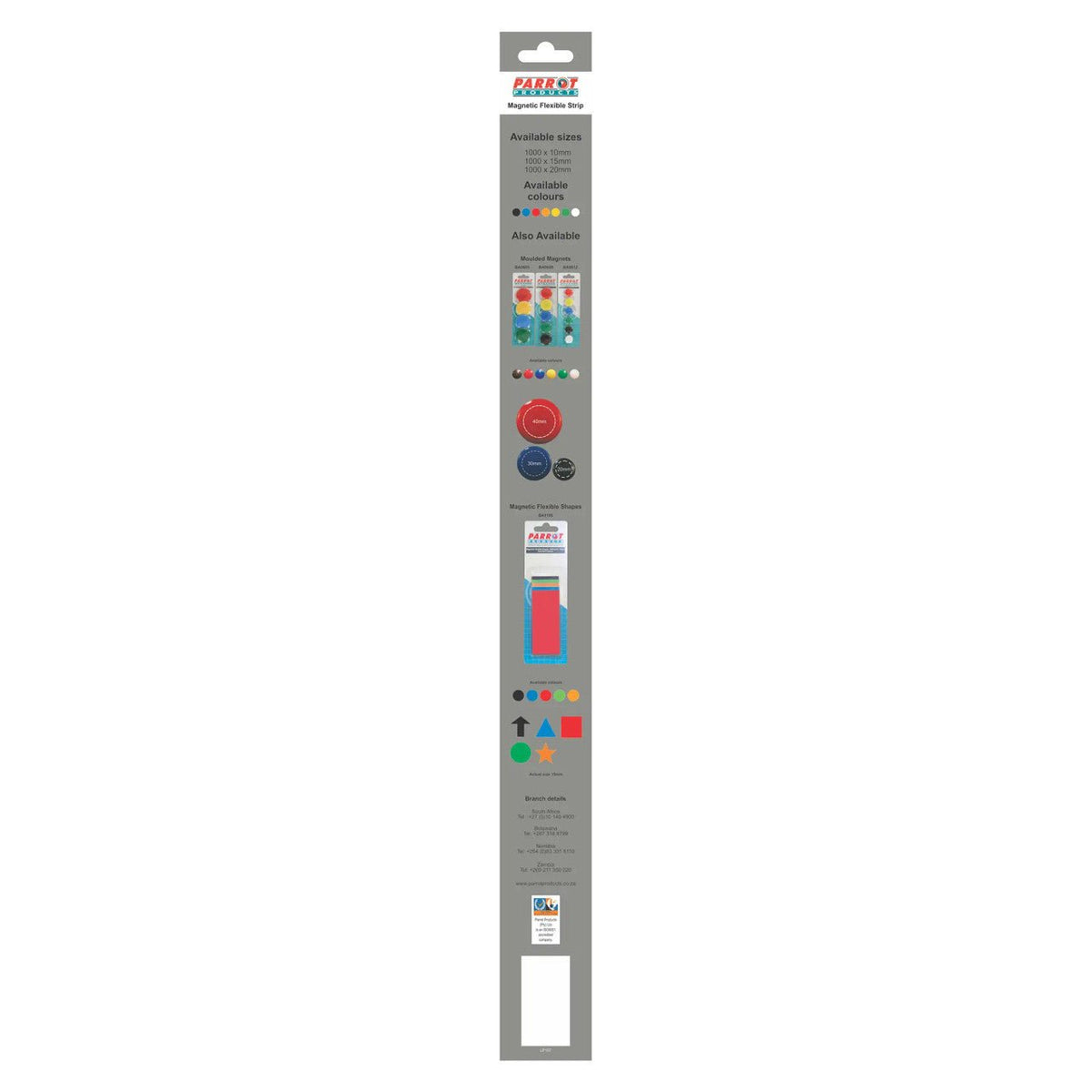 Magnetic Flexible Strip (1000 × 15mm – Orange)
