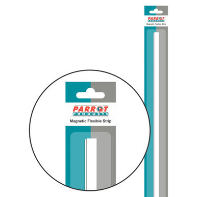 Magnetic Flexible Strip, 1000 x 15 mm White Magnetic Strip for Versatile Applications, BA1115W.