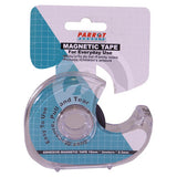 Magnetic Flexible Tape S/Adhesive, Clear Adhesive Magnetic Tape in a Compact Reel with Packaging Display.