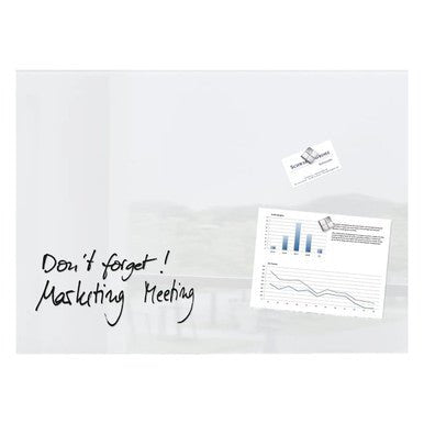 Magnetic Glass Board Plain (Extra Large) - Office Stock Group