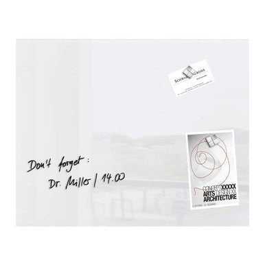 Magnetic Glass Board Plain (Large) - Office Stock Group