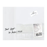 Magnetic Glass Board Plain (Large) – White