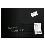 Magnetic Glass Board Plain (Large) – Black