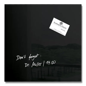 Magnetic Glass Board Plain (Small) – Black