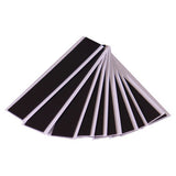 Magnetic Label Carriers, 20 x 80 mm - 10 Pack, Black and White Magnetic Label Holders for Organising Items.