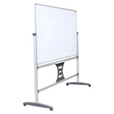 Magnetic Revolving Board (1200 x 900 mm) & 1200 mm Leg Set, Whiteboard with Magnetic Surface and Adjustable Stand with Wheels.