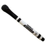 Magnetic Whiteboard Marker with Eraser (Black Single) PW0101M, Black Marker with White Eraser and Magnetic Tip for Whiteboards.