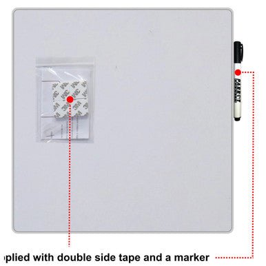 Magnetic Whiteboard Tile (355 × 355mm – Silver)