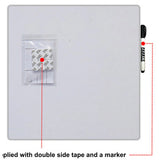 Magnetic Whiteboard Tile (355*355mm - Silver)